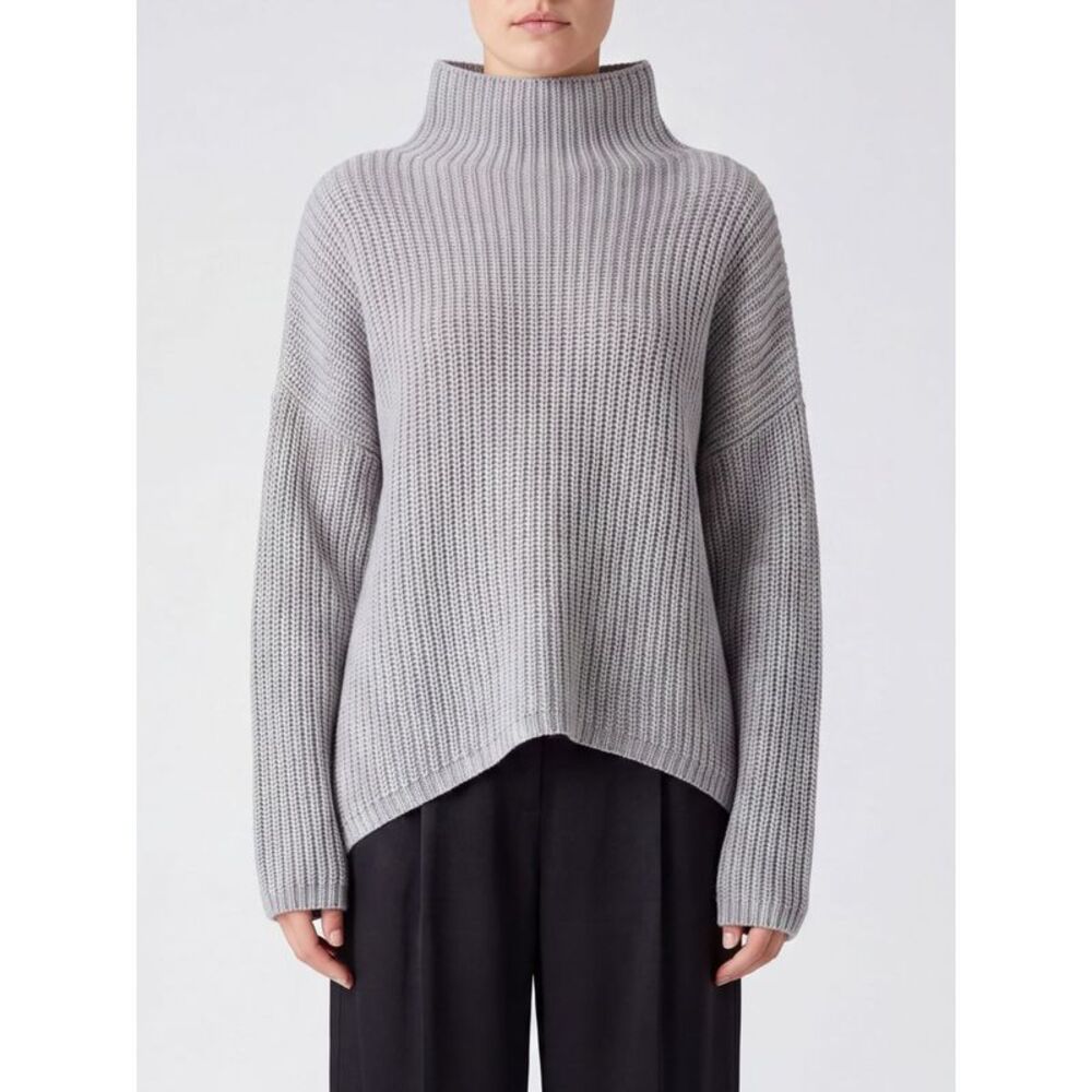 Liviana Conti Women Samira Relaxed Fit Ribbed Wool Blend Roll Neck Liviana Conti